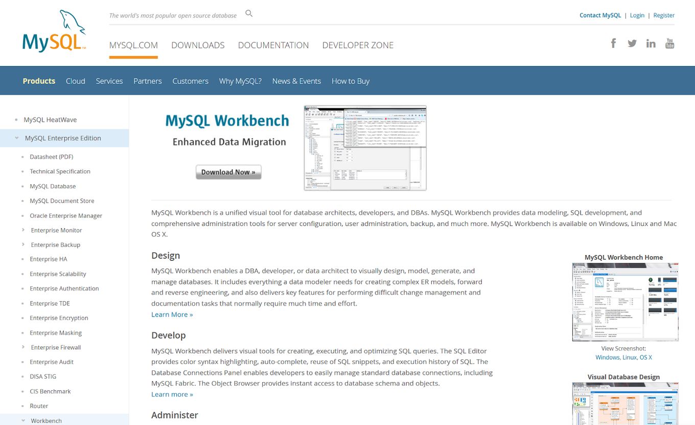 MySQL Workbench - MySQL Database Client For Mac