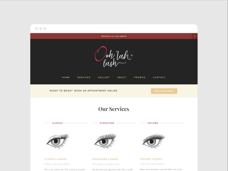 Ooh'lah Lash - Design Ideas For Your Lash Website