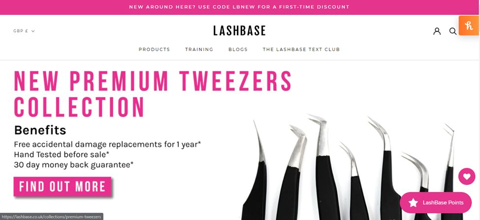 Lashbase - Take Ideas From This Business Modern Lash Website