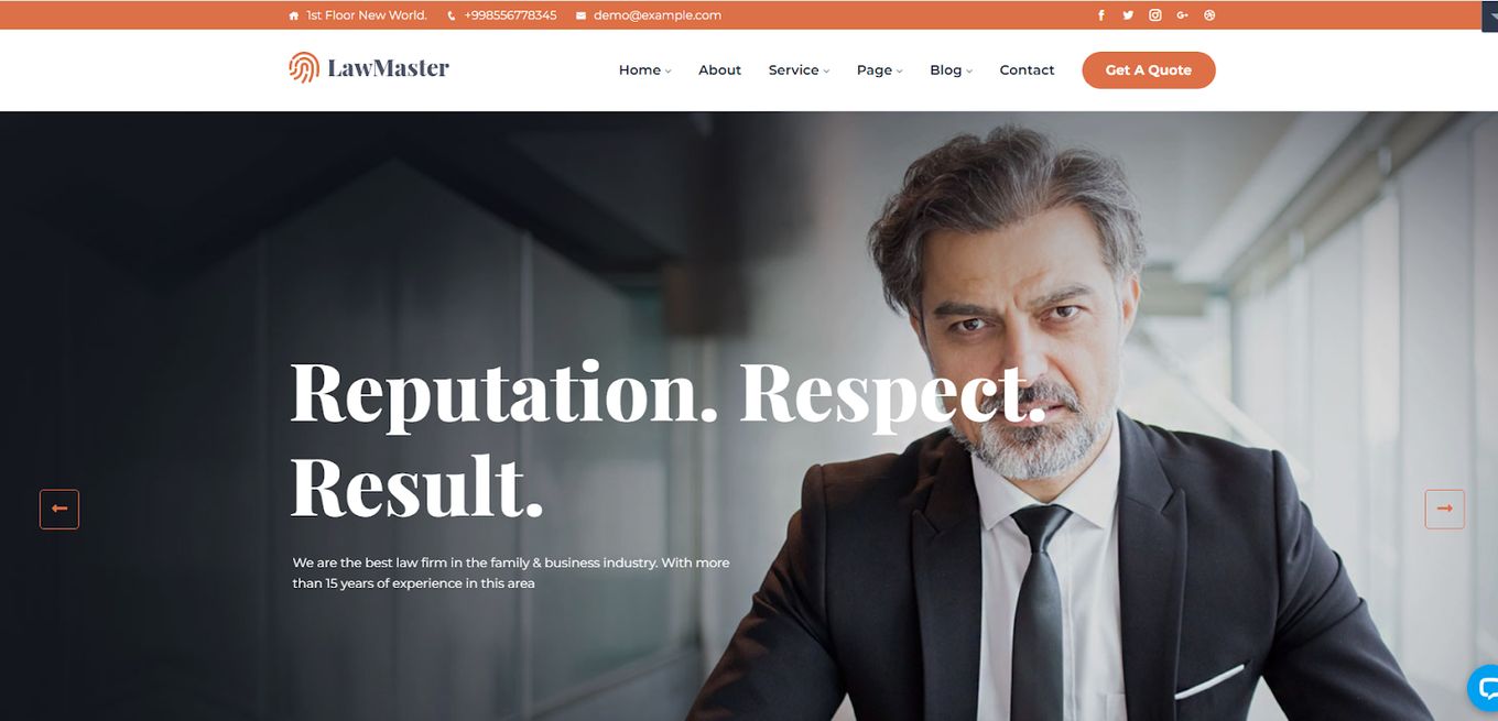 Law Master - Website Template For Law Firms and Notaries