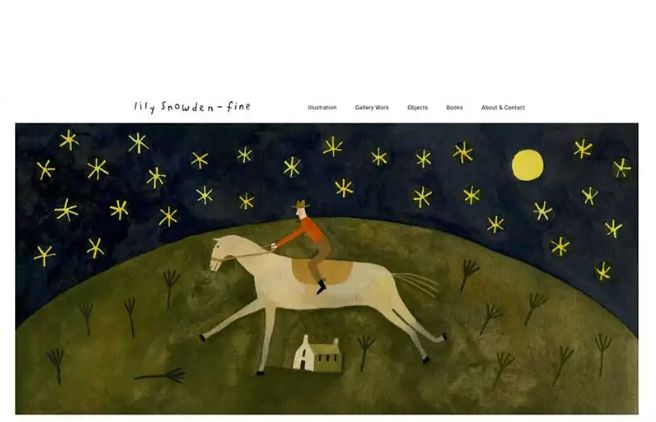 Lily Snowden-Fine - Artist Website Example