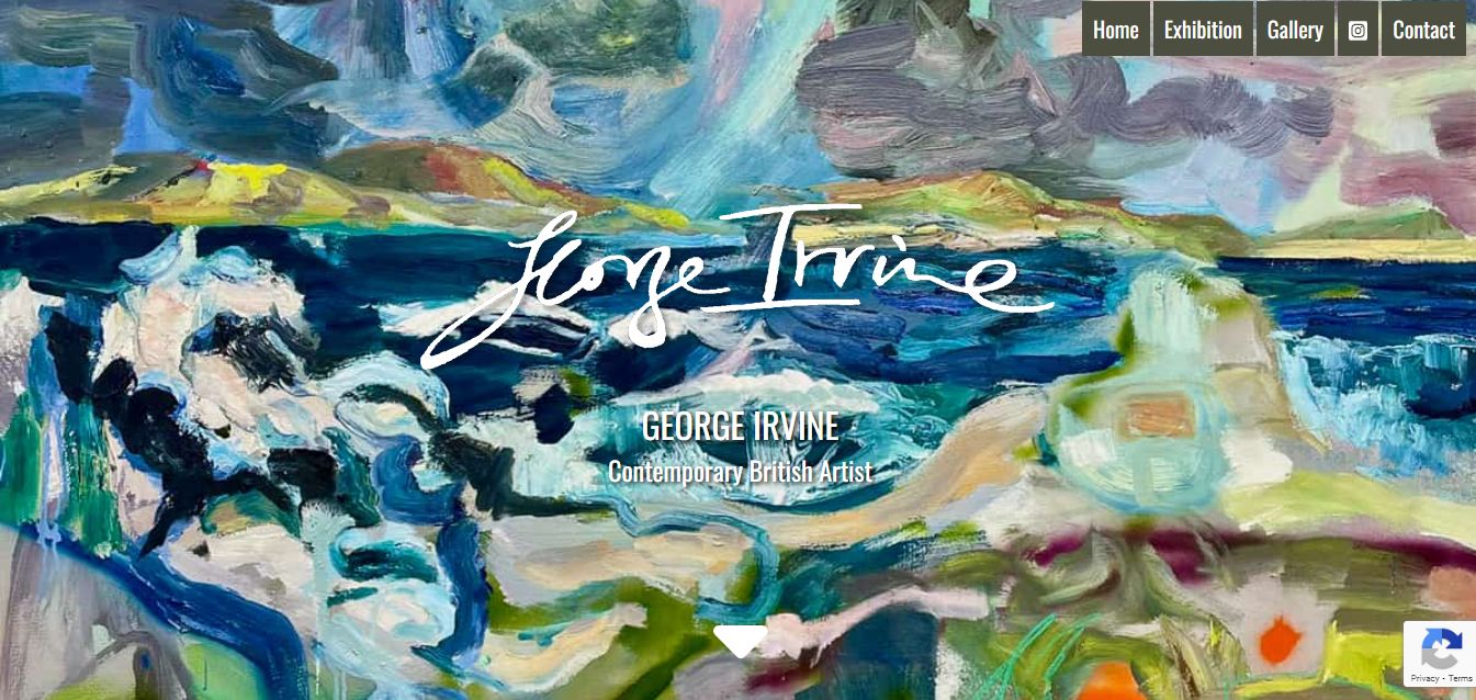 George Irvine - A Great Example Of A Beautiful Artist Website