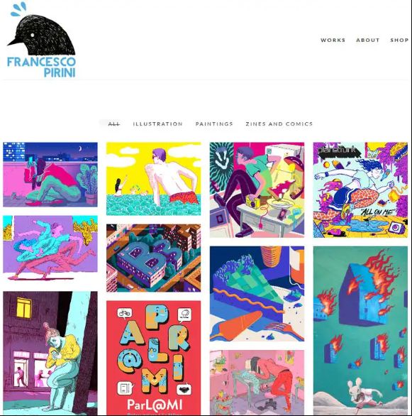 Francesco Pirini - A Website For Art Portfolio