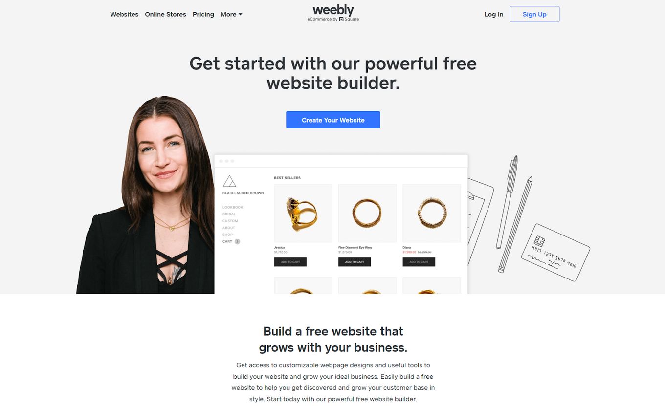 Weebly - Free Music Website Maker