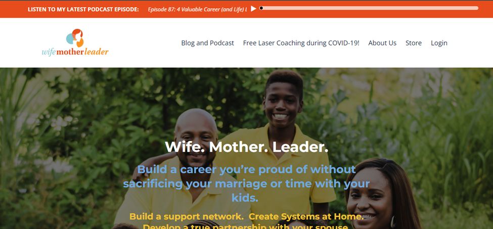 Wife Mother Leader - Website Made With Kajabi