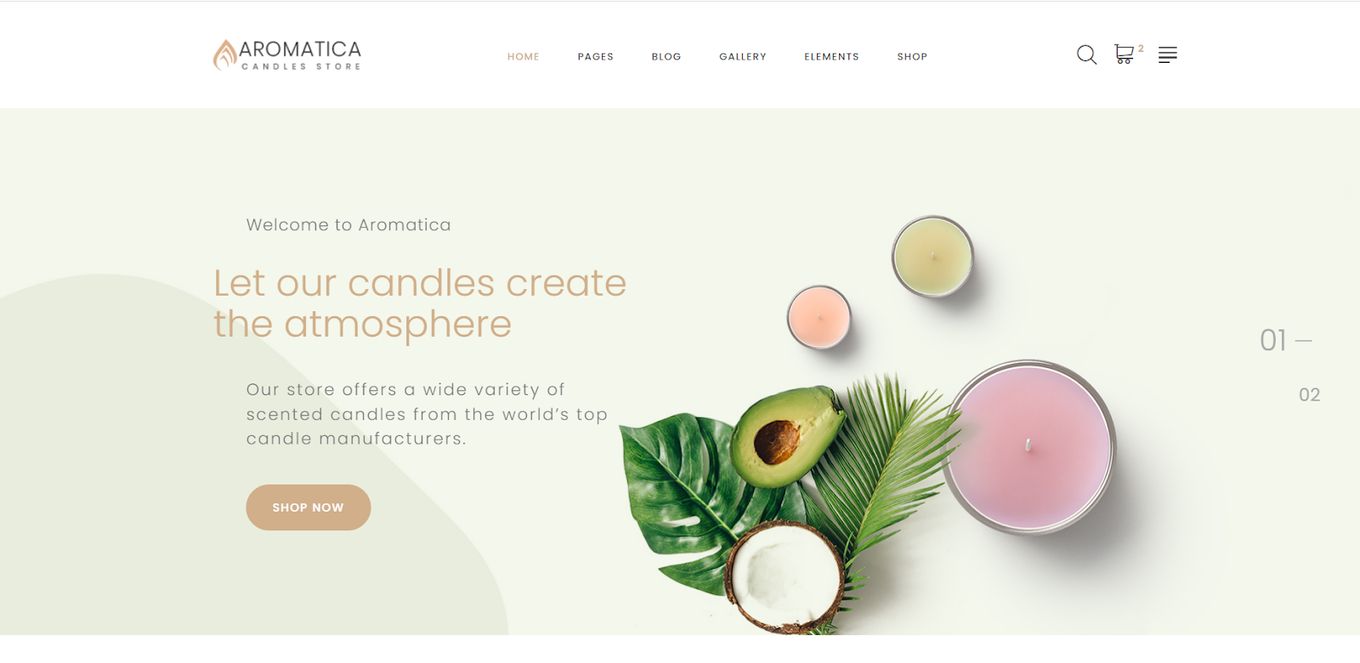 Aromatica Candle Store - An HTML Template For Candle Online Shops