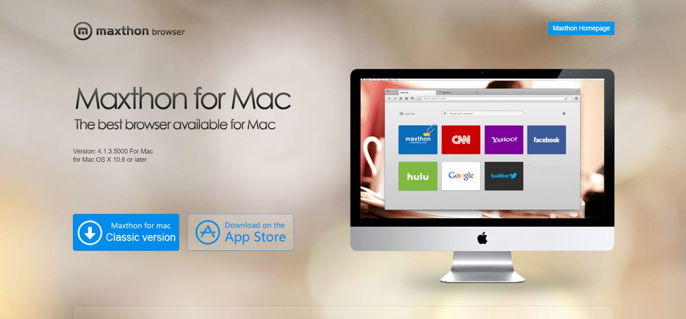 Maxthon - Light Mac Web Browser