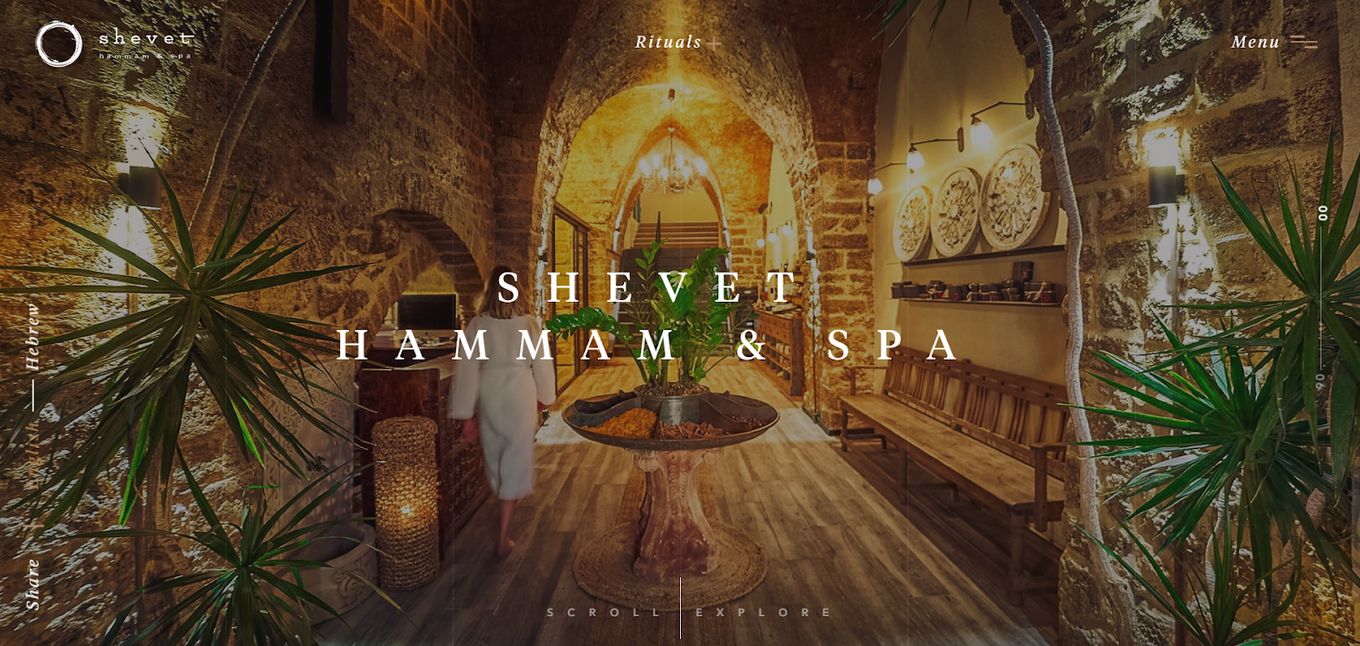 Shevet Hammam - Beautiful Spa Website Design