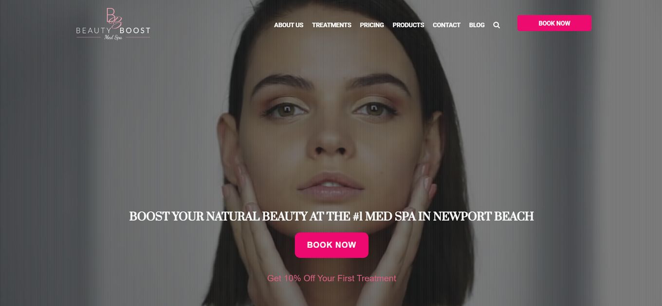 Beauty Boost - Medical Spa Website Design