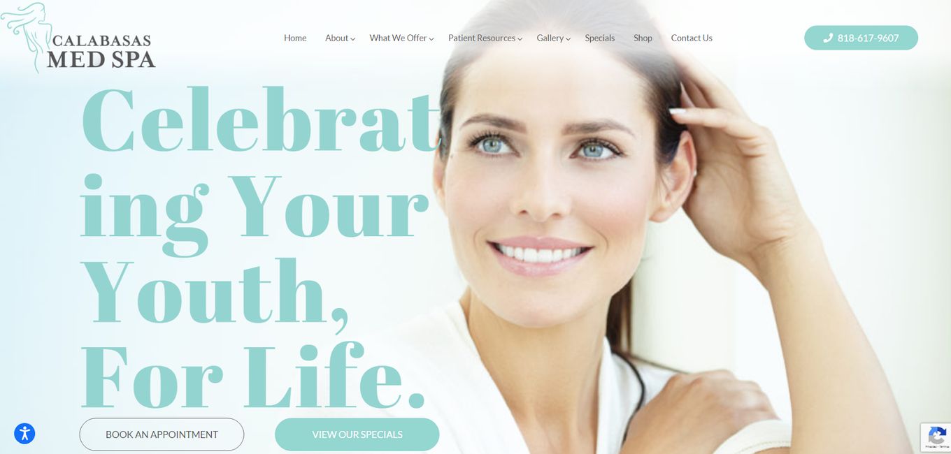 Calabasas - Med Spa Website Example For Inspiration