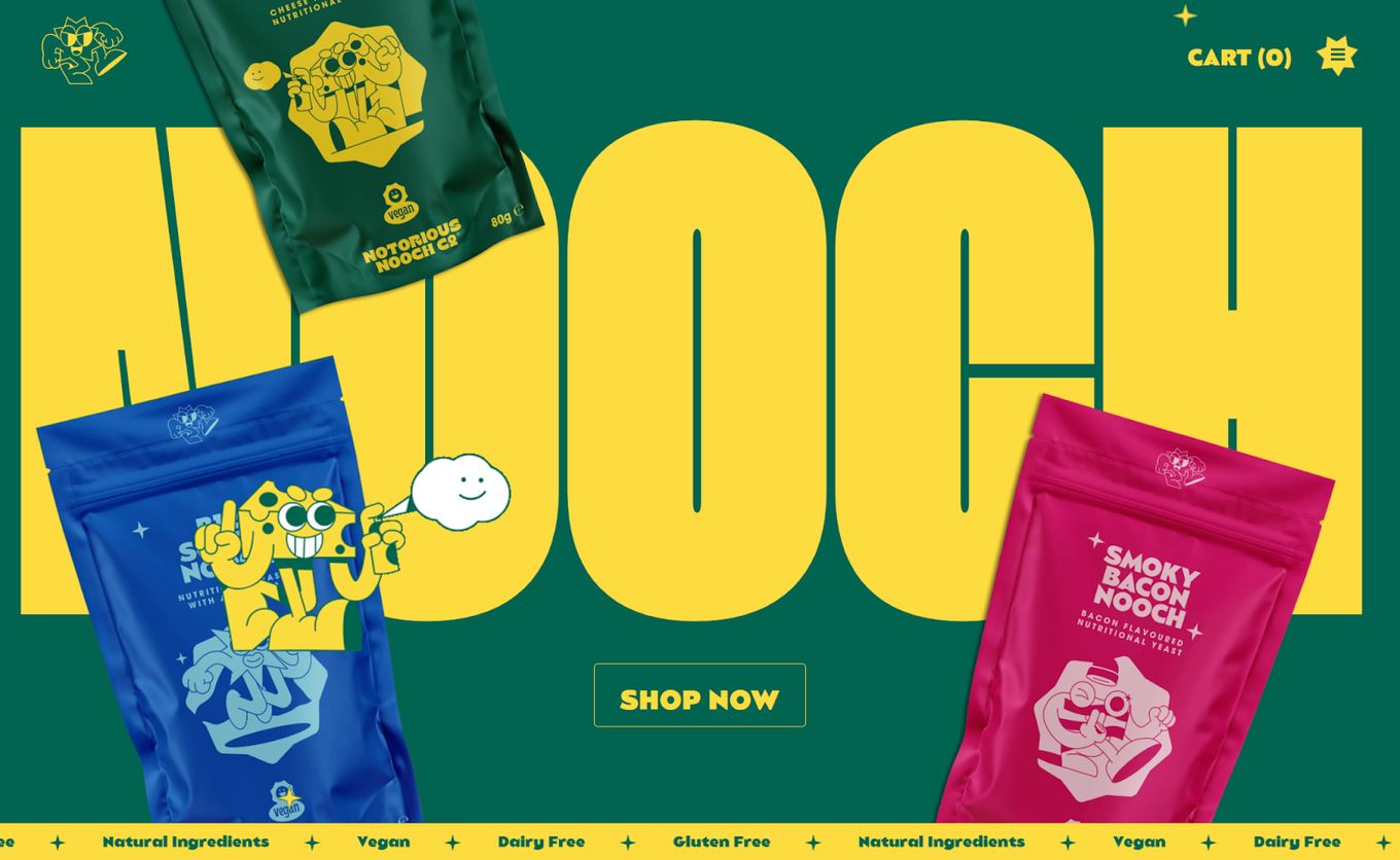 Notorious Nooch - Example Of A Great Shopify Website Design