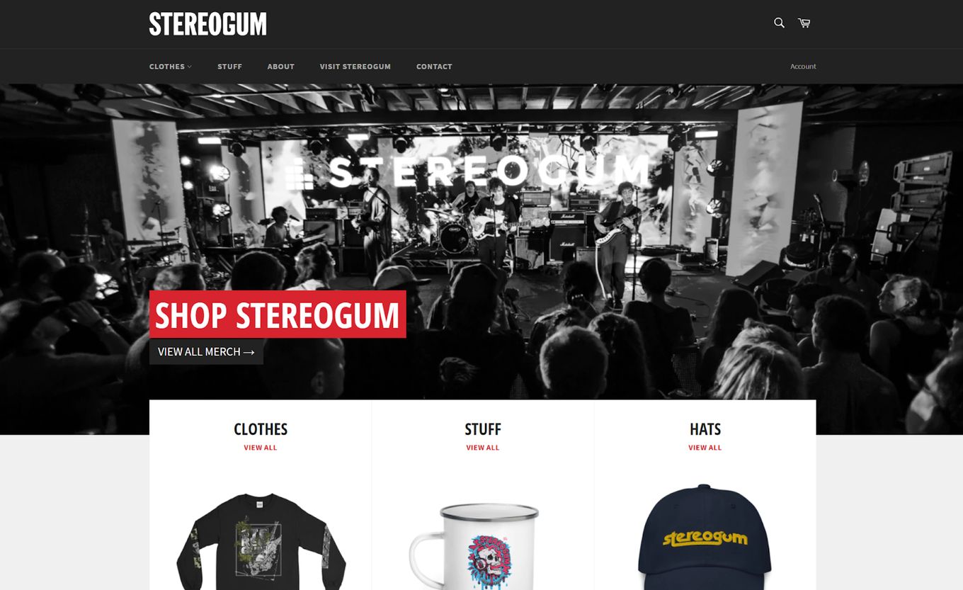 StereoGum - Shopify Website Design