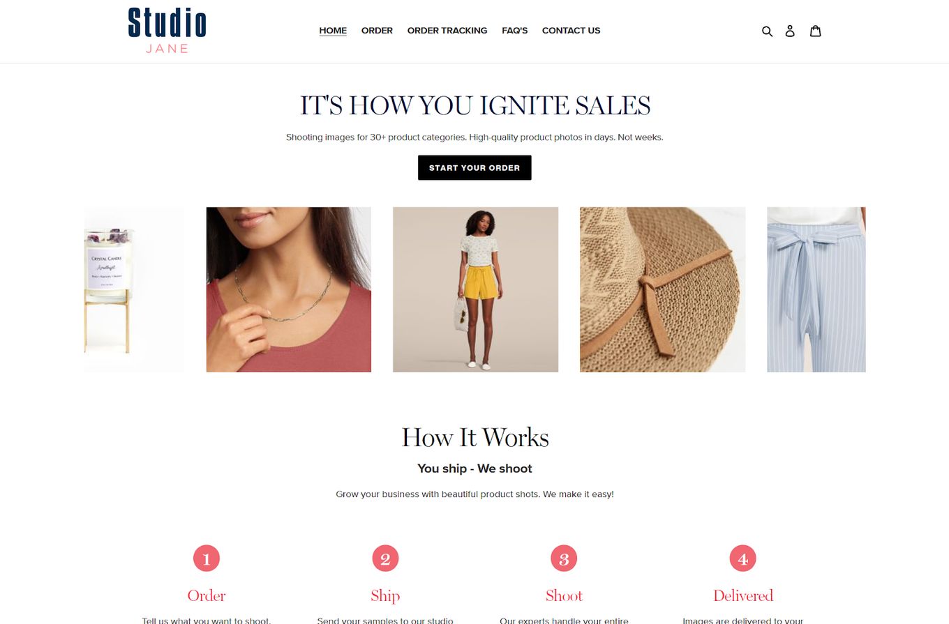 Studio Jane - Minimal And Modern Shopify Website Design