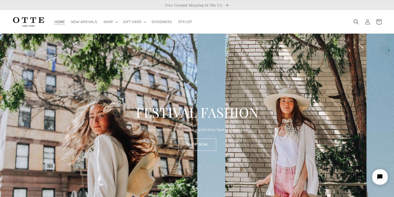 Otteny - Great Design Idea For A Boutique Webpage