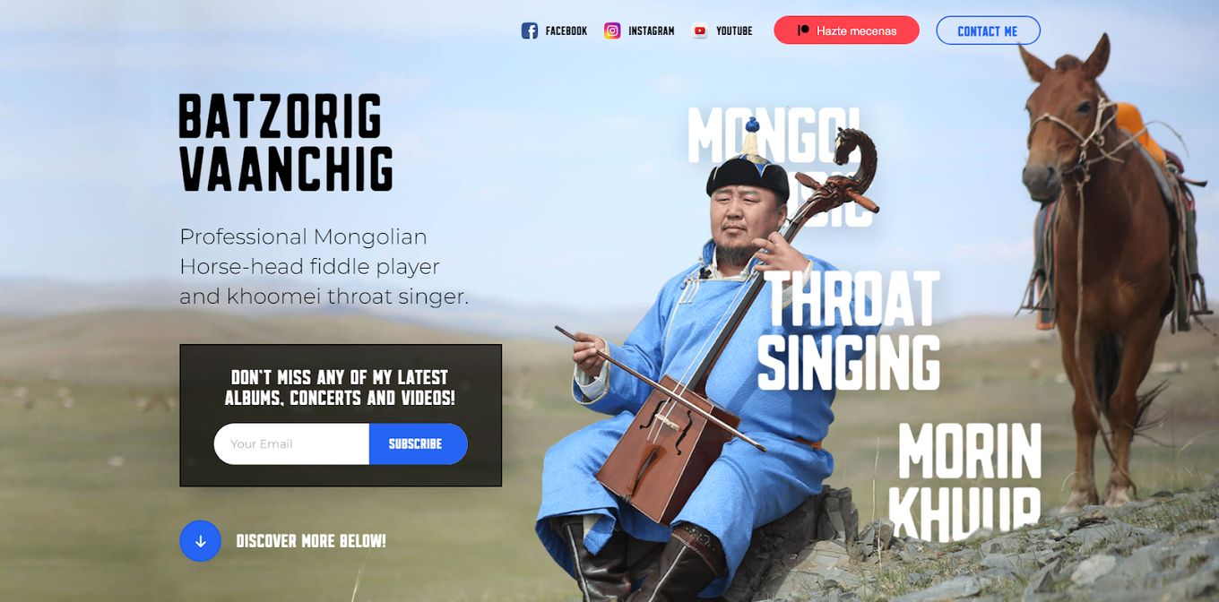 Batzorig Vaanchig - Mongol Muscian Website
