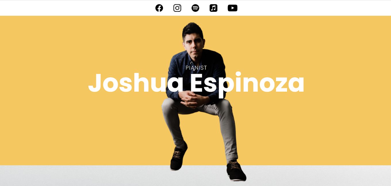 Joshua Espinoza - Pianist Musician Website