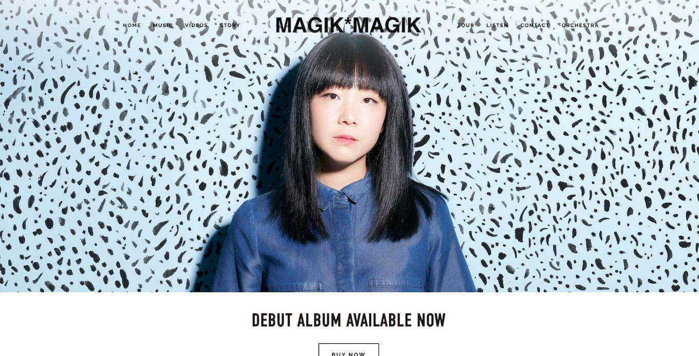 Magik Magik - Simple Website For A Simple Musician
