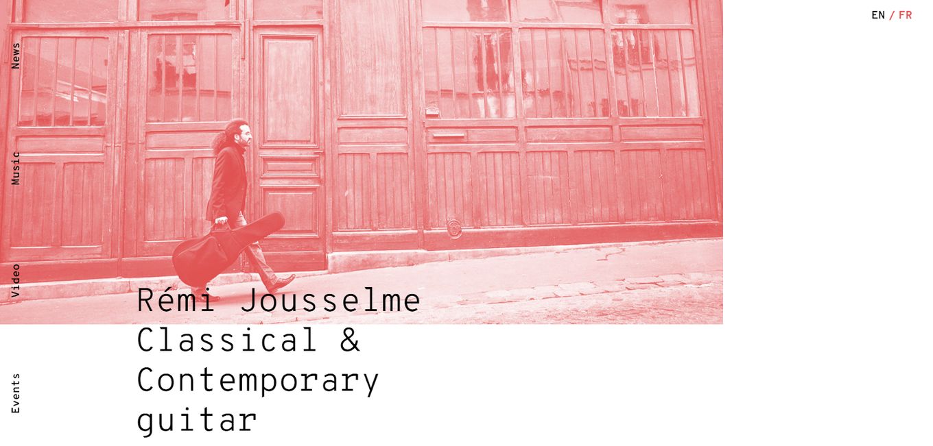 Rémi Jousselme - Website For a Guitarist Musician