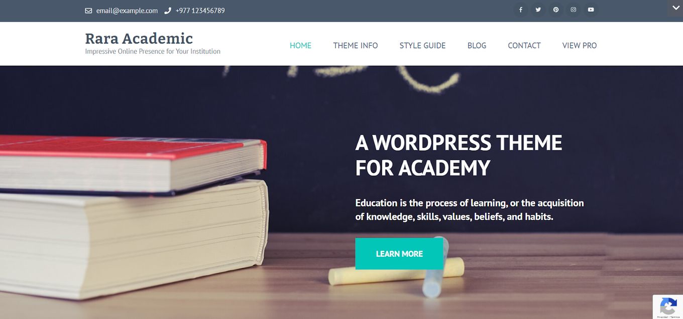 Rara Academic Teacher - Free WordPress Theme
