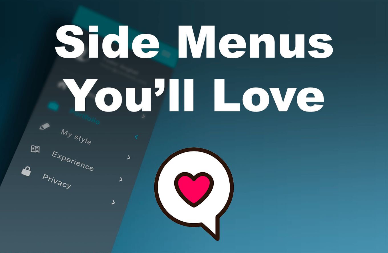 List Of Beautiful Side Menus in CSS and JS