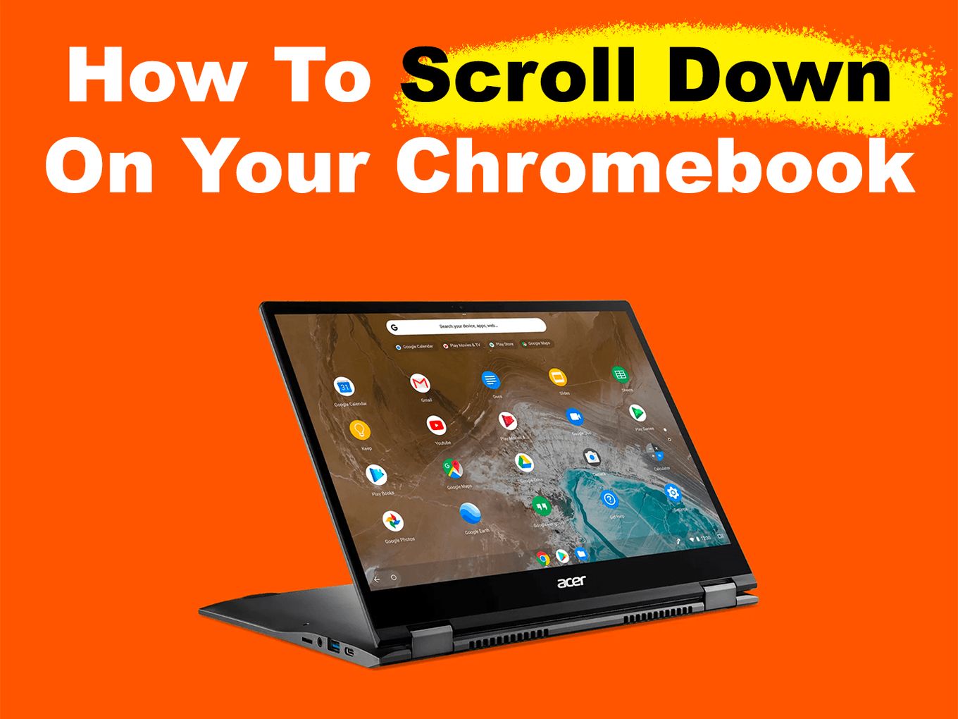 How To Scrol Down On Chromebook
