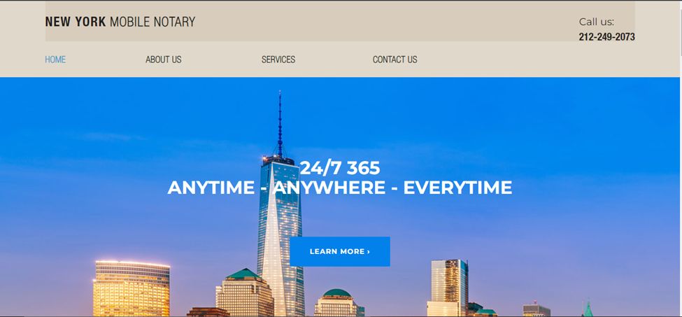 New York Mobile Notary Service, A Great Example of a Notary Website