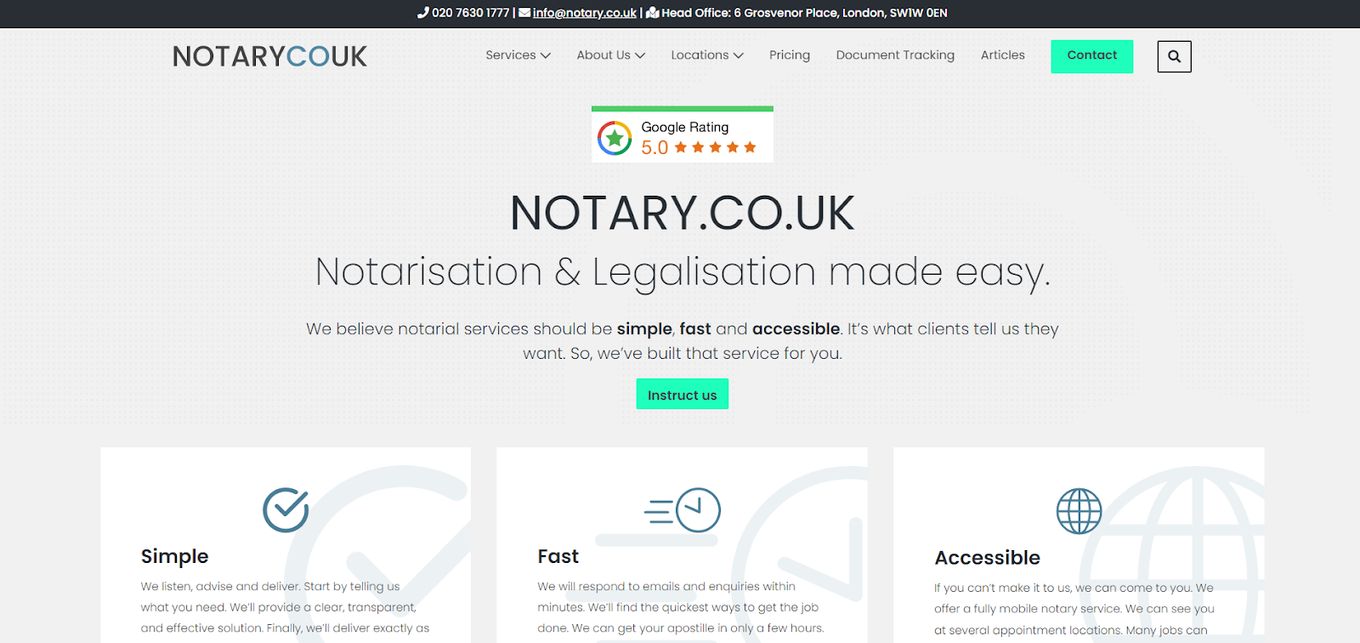 Notary Co UK Website To Take Ideas From