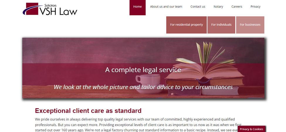 VSH Law Notary Website