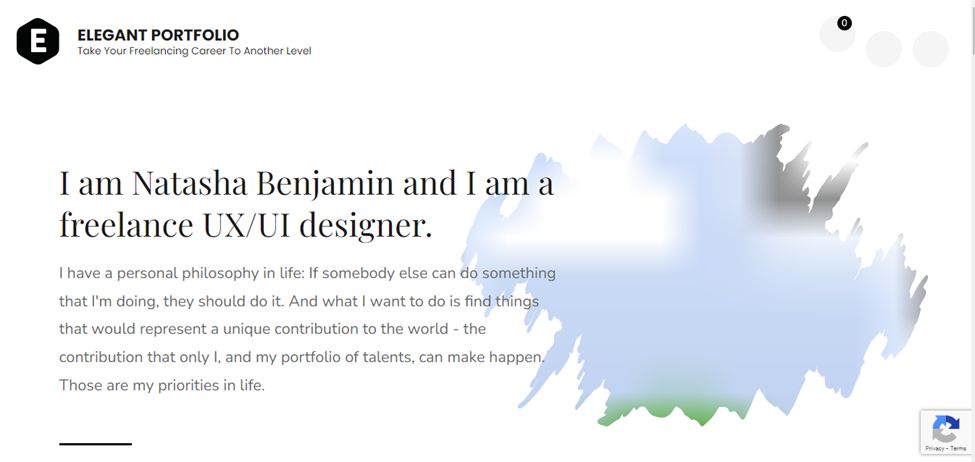 Elegant Portfolio Free Website For Artists