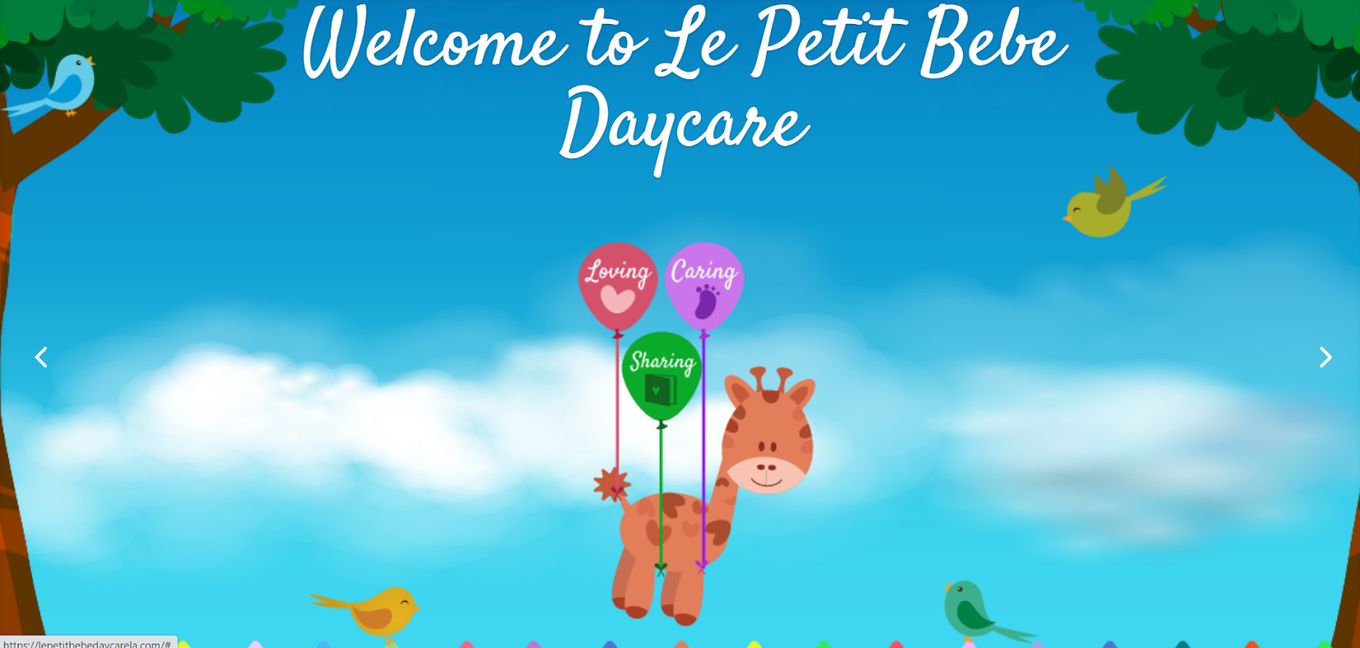 Le Petit Bebe Daycare Website