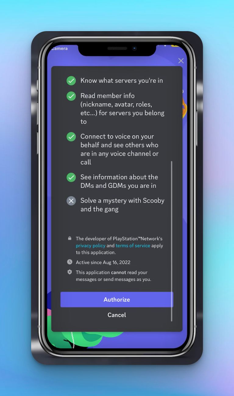 Authorise Discord to Link With PS5 - Step 2