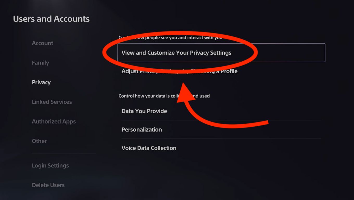 View and Customize Your Privacy Settings on PS5