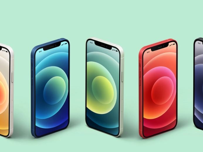 Different colored iPhones