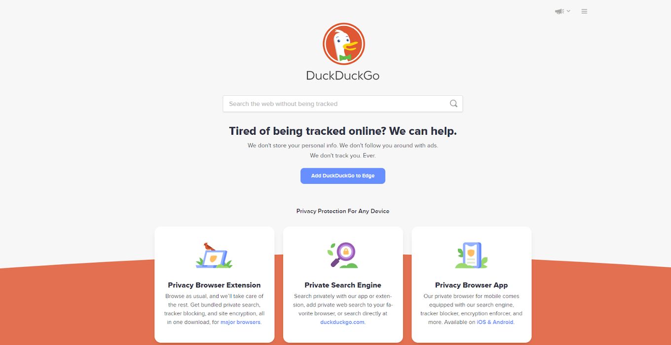 DuckDuck Go Web Browser For iPhone