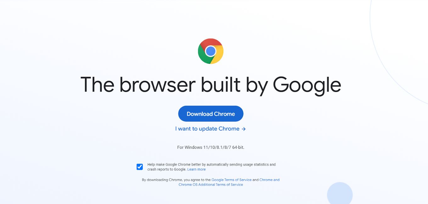 Google Chrome Browser for Windows 11