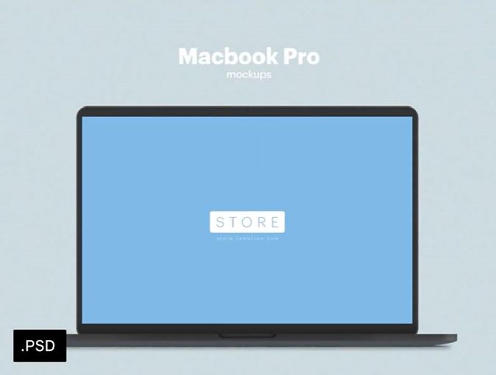 Animated MacBook PSD Mockup