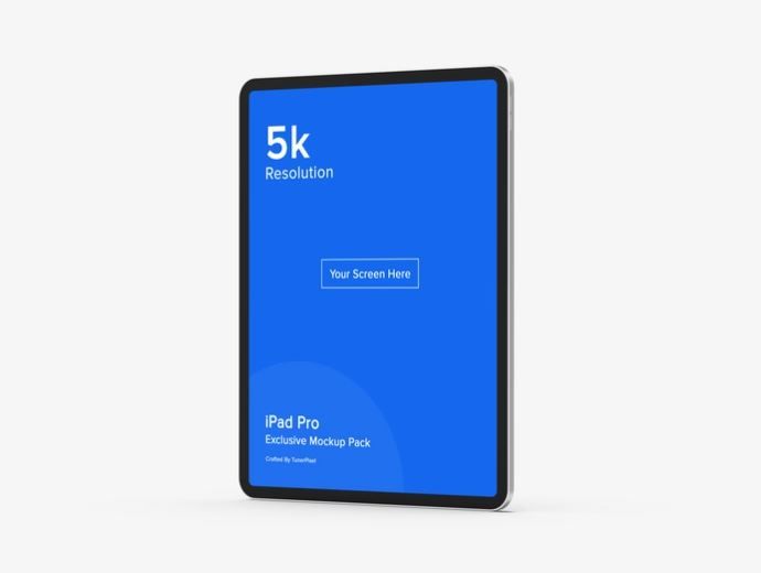 iPad Pro Simple Mockup with a plain background