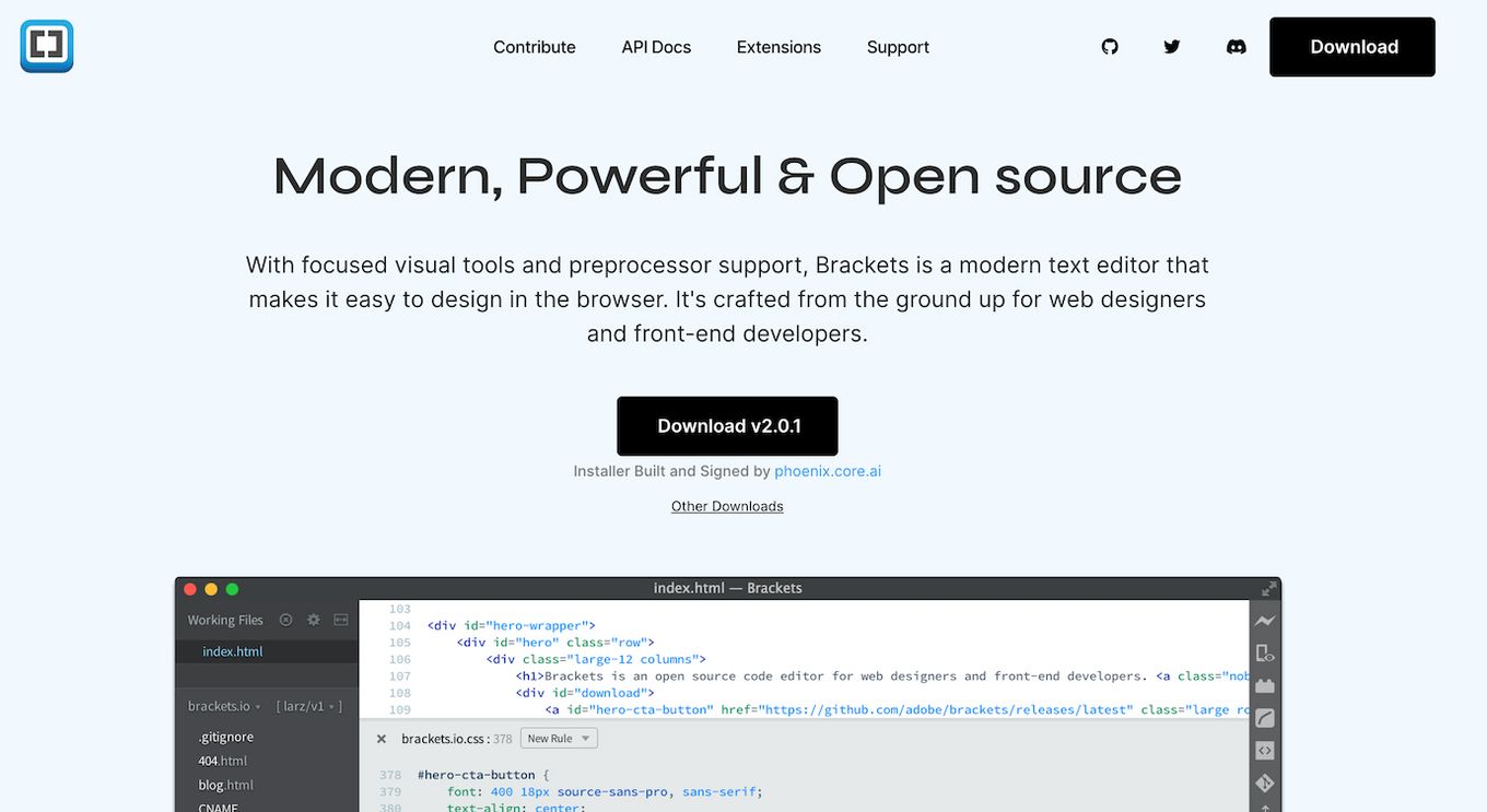 Brackets Open–Source Text Editor Mac