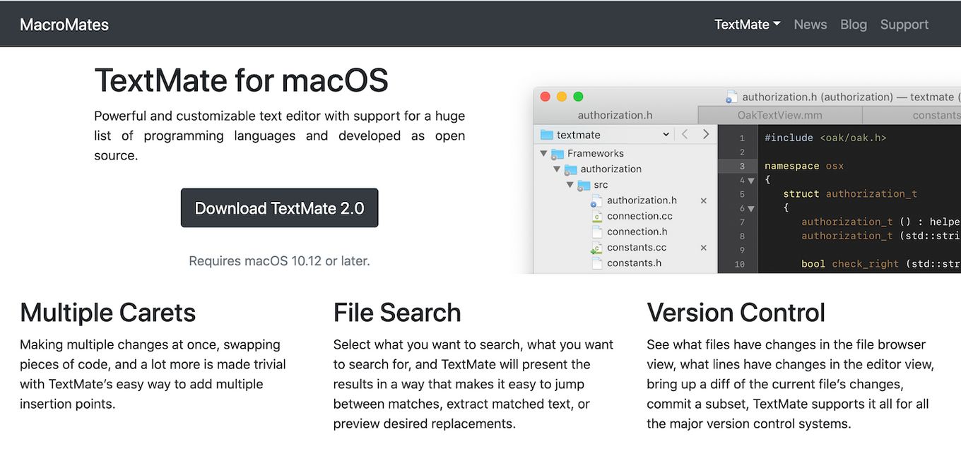 TextMate - Mac Text Editor