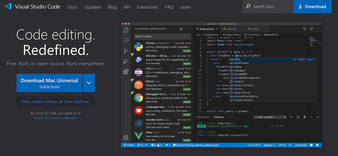 Visual Studio Code - Javascript Editor for Mac