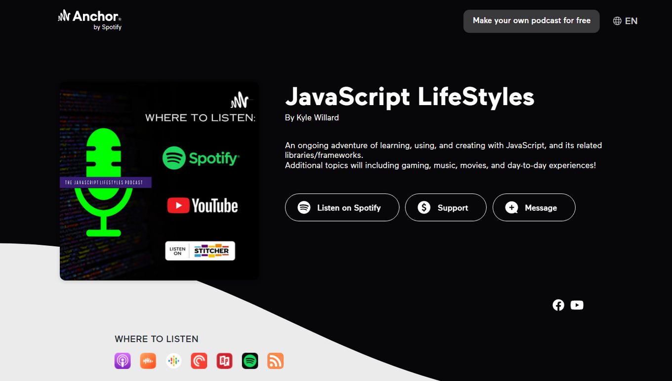 JavaScript LfeStyles Podcast