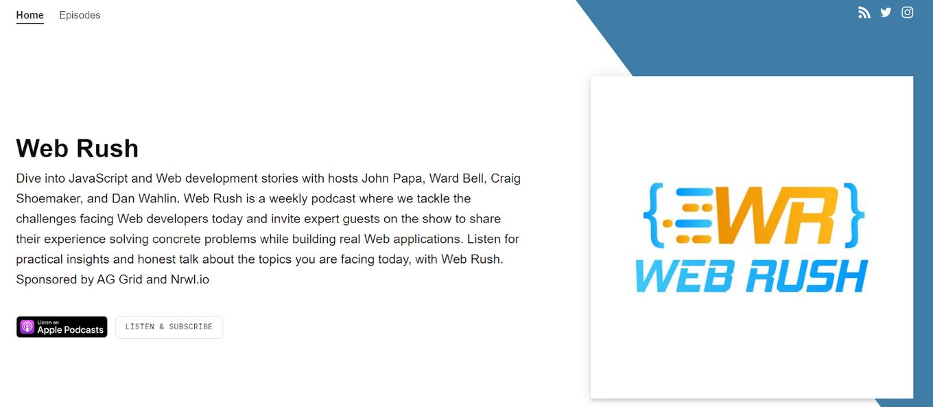 Web Rush Podcast about Javascript