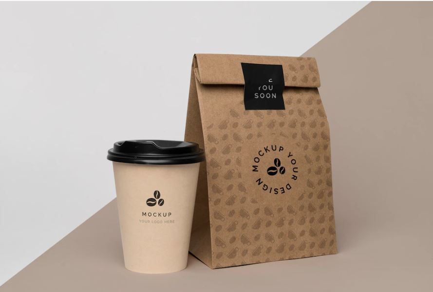 Medium Paper Bags FlatHandles Mockup – MasterBundles