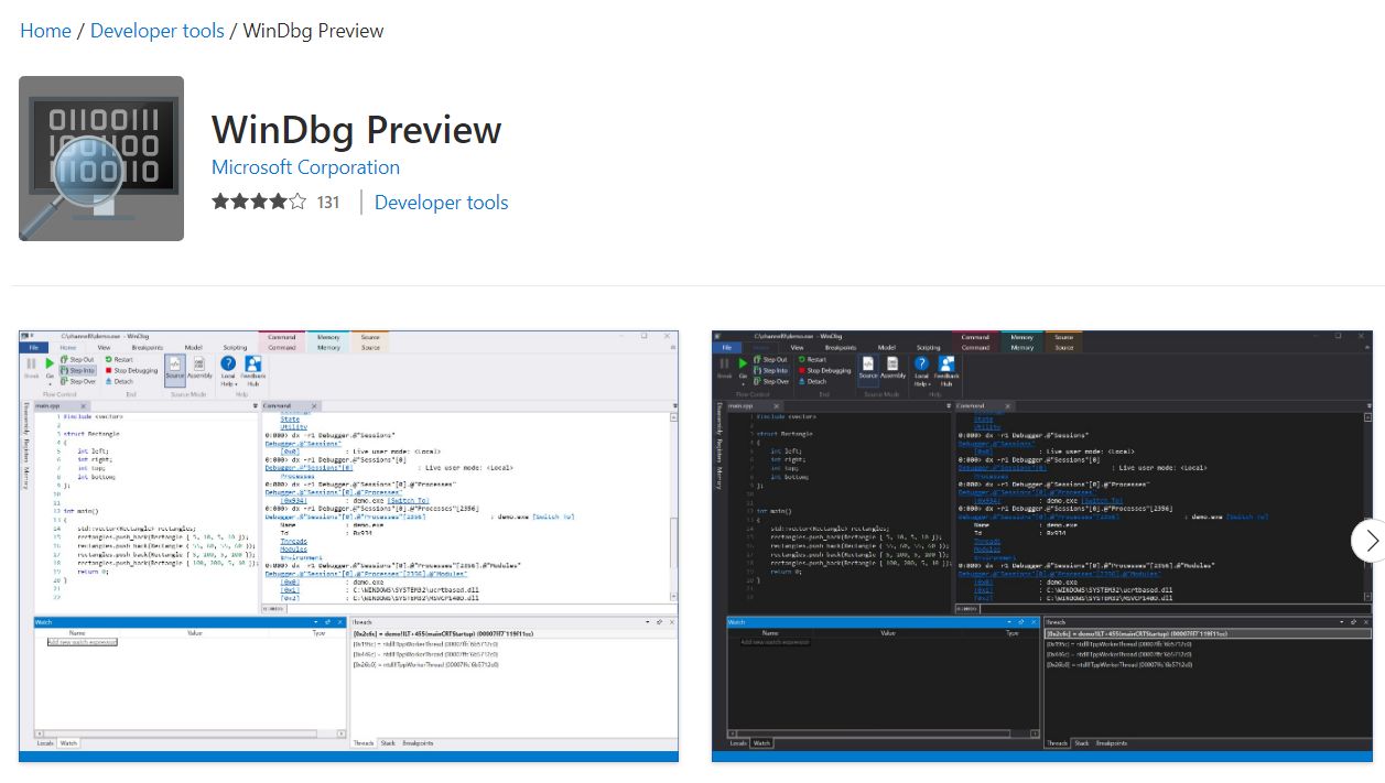 WinDbg Preview - Debugging Tool For Windows