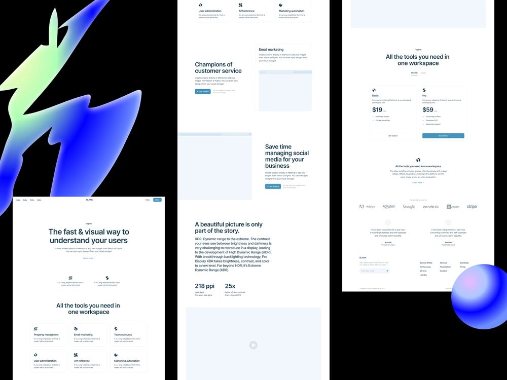 Blank Wireframe Kit, From Dribble