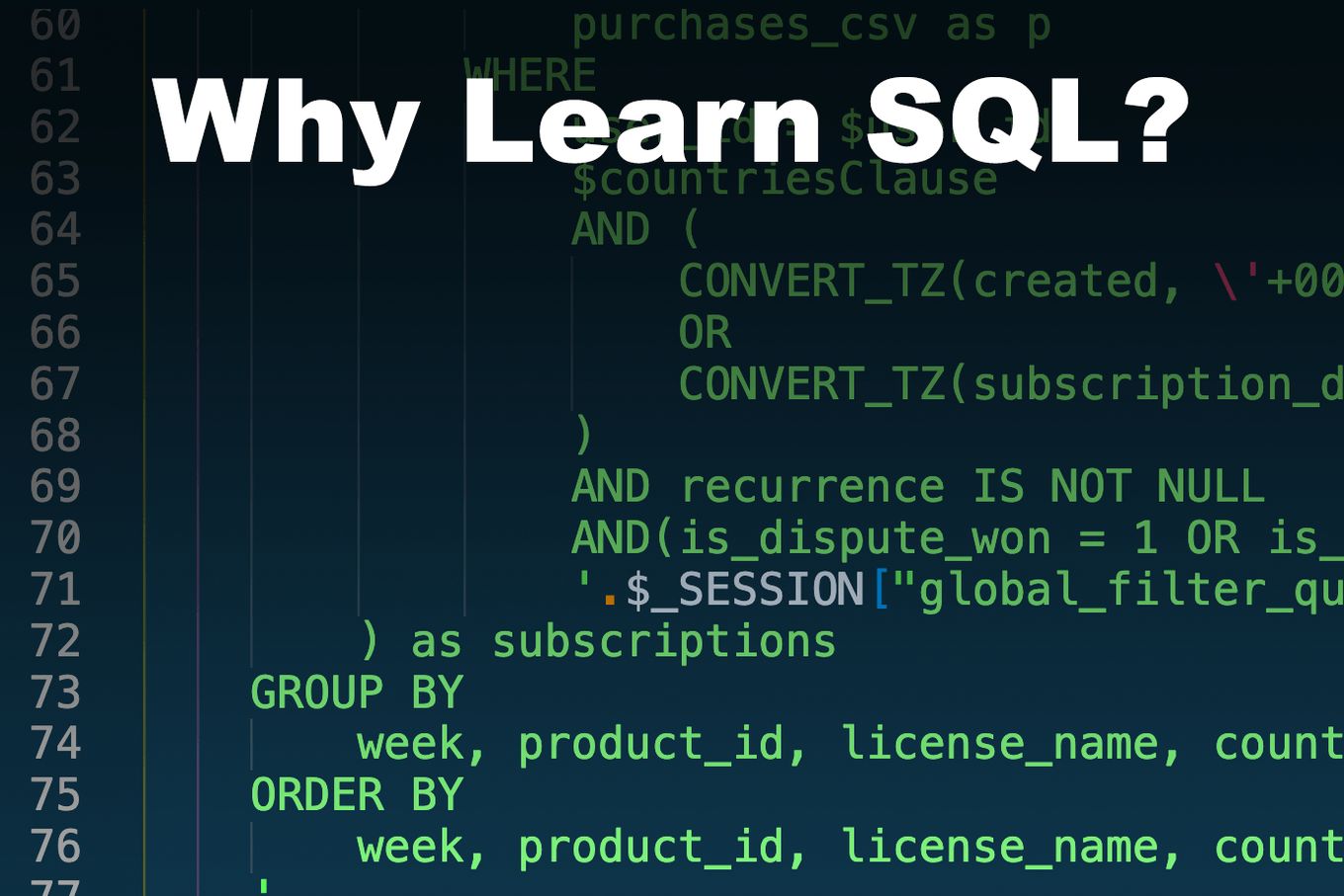 Why Should You Learn SQL?