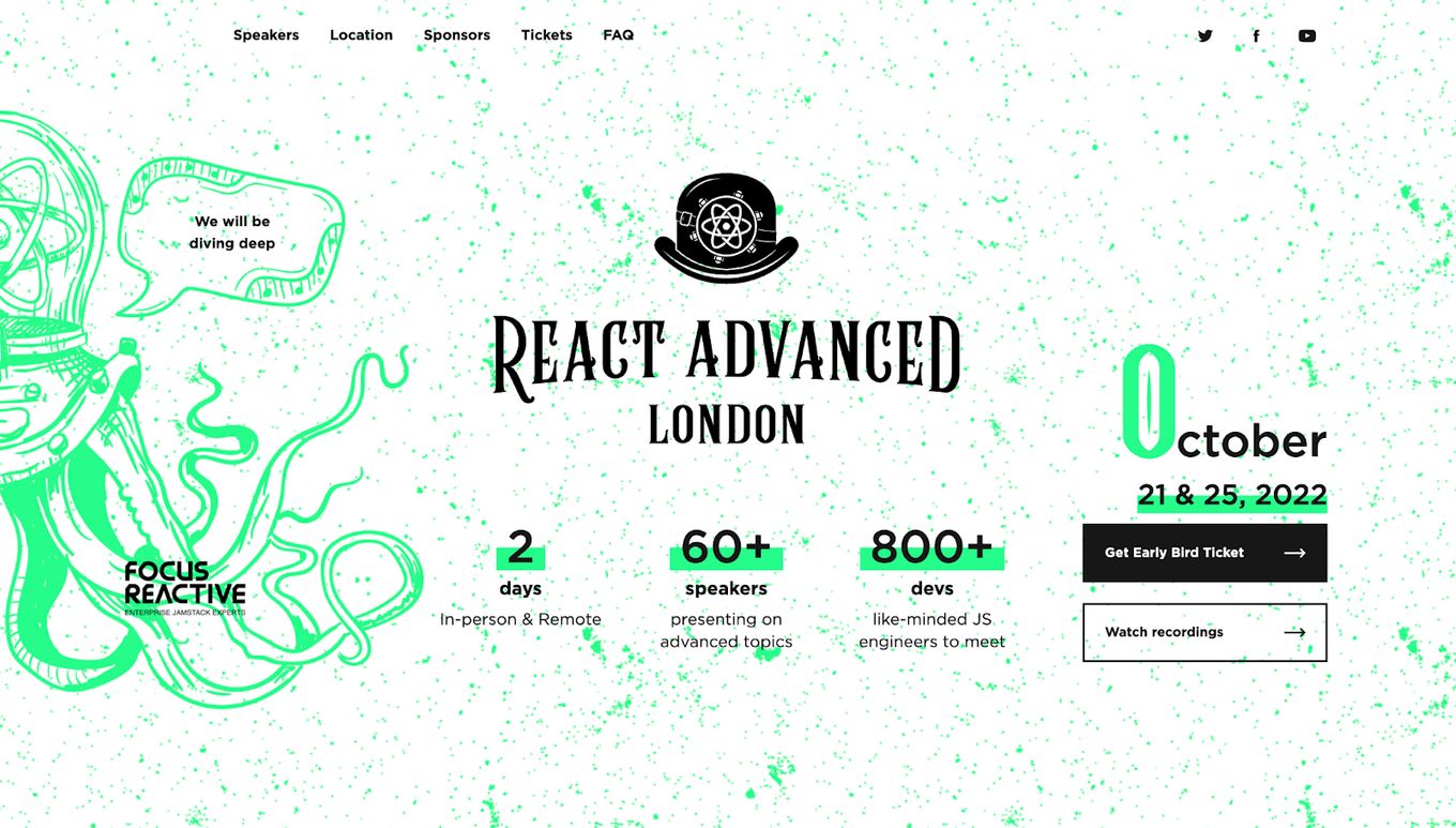 React Advanced Conference 2023 website