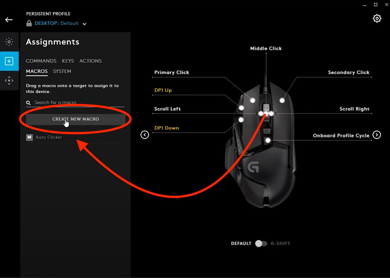 Mouse Macro Configuration