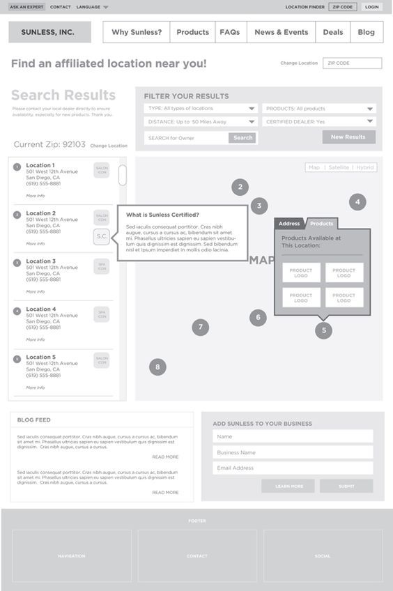 Medium Fidelity Wireframe 