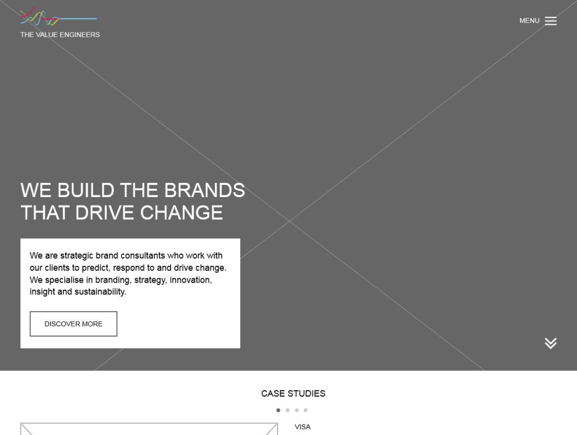 The Value Engineers - Web Design Wireframe Example